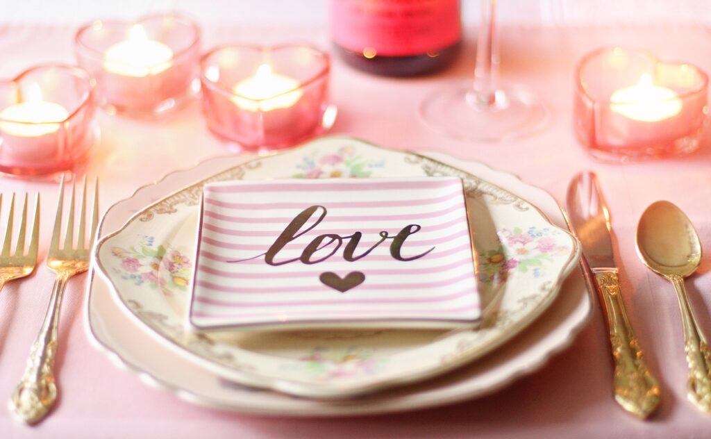 Photo by TerriC Everlasting Love holiday, decoration, vintage, wedding, romance, dinner, celebrate, restaurant, setting, fork, plate, meal, anniversary, be mine, pink, candles, valentines day dinner, vintage china, dinner, dinner, dinner, dinner, dinner, restaurant, anniversary